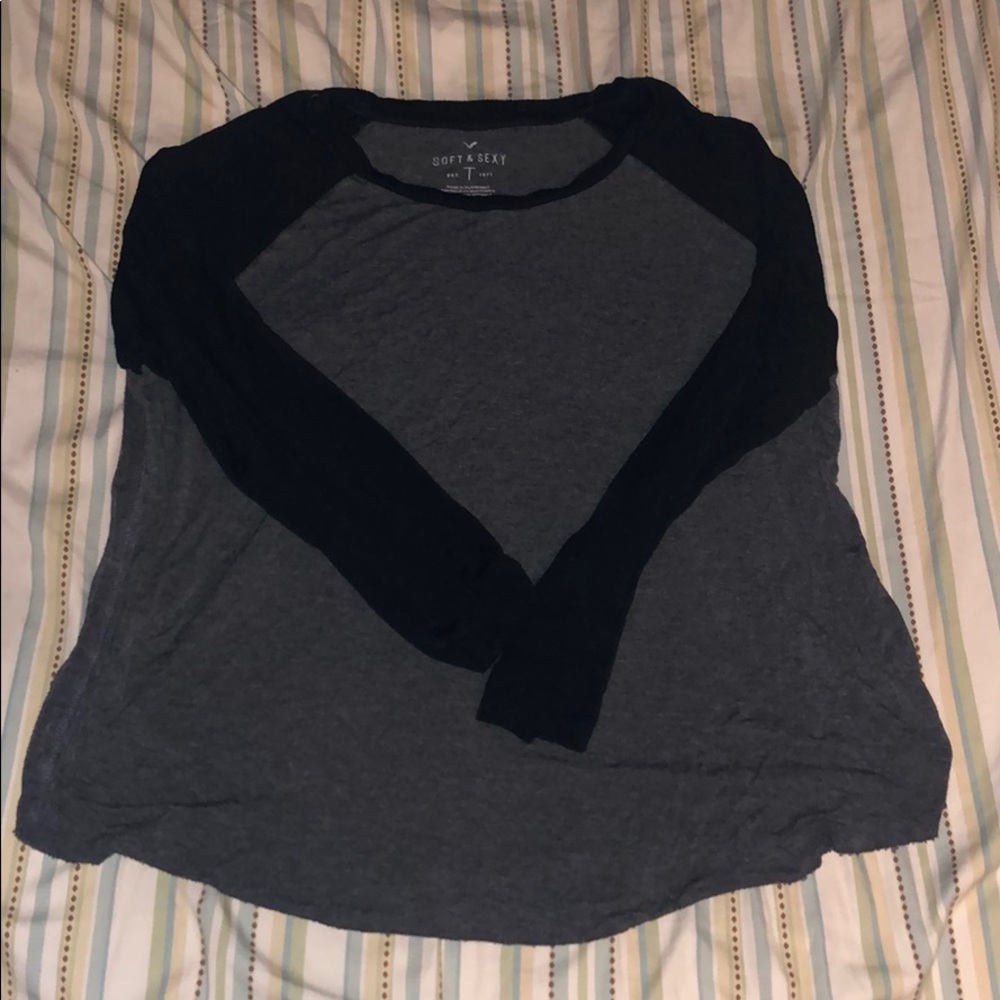 American Eagle Baseball Tee Size L